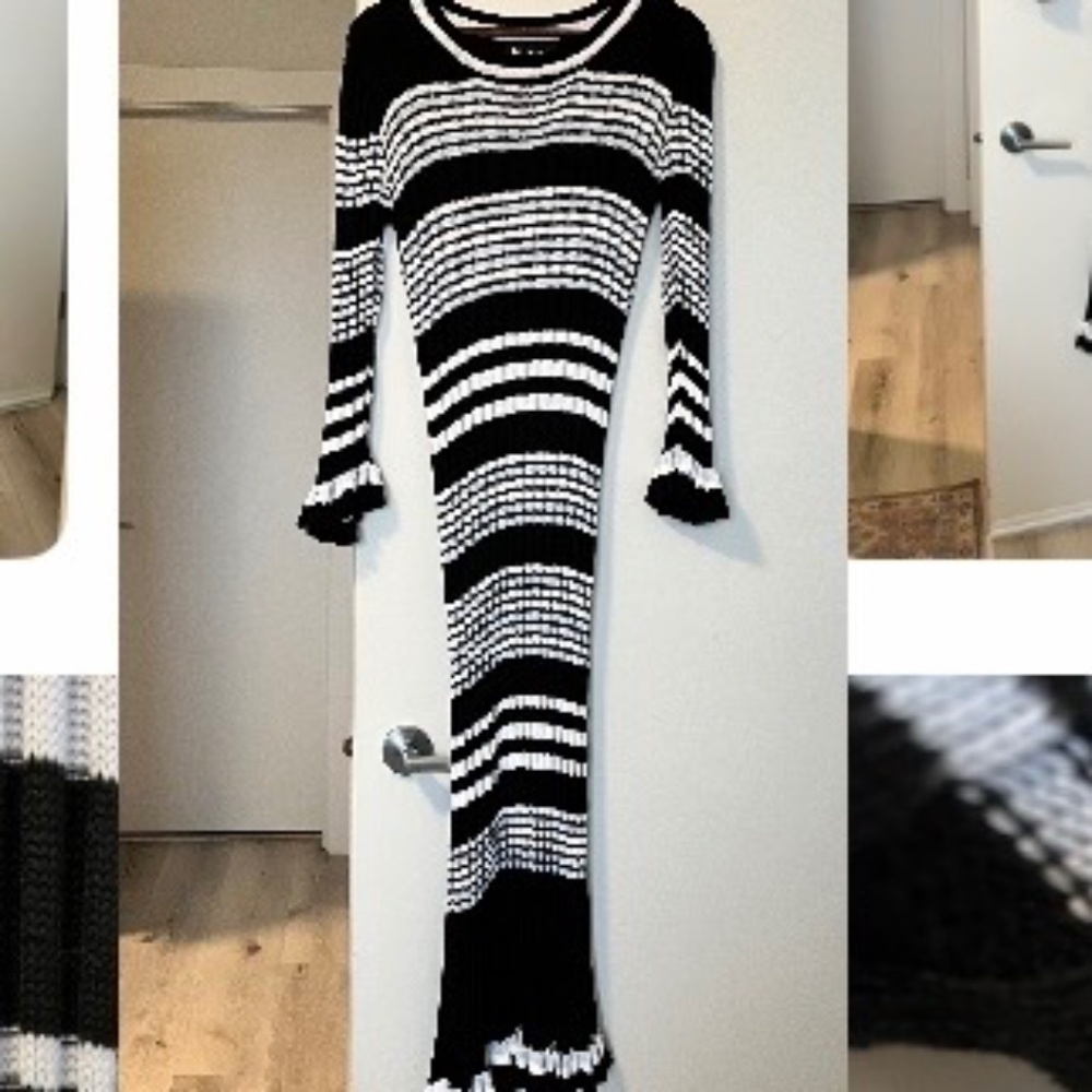 EN SAISON body hugging knit dress L
